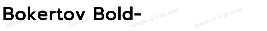 Bokertov Bold字体转换